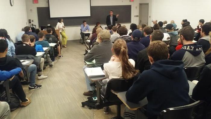 Students at the October 26th, 2016 Entrepreneurship Speaker Series