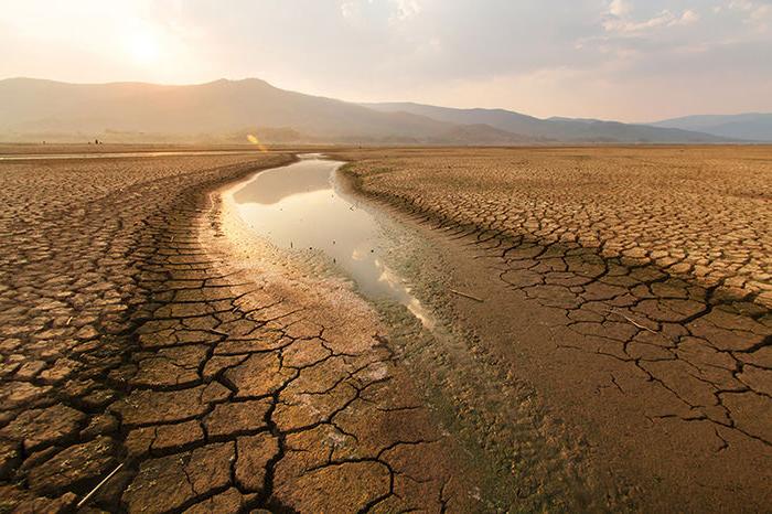 river drying up