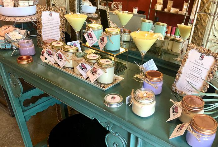 ShePaintsCo candle display