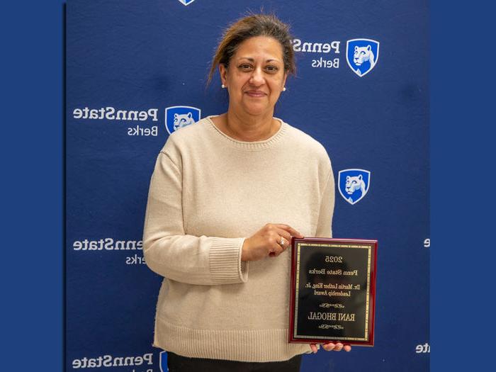 Rani Bhogal is pictured with her award