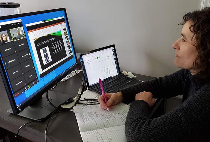 Berks professor is making adjustments to working remotely with her students 