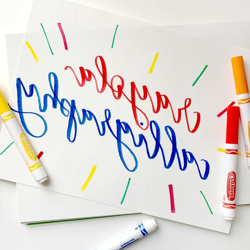 Crayola Calligraphy