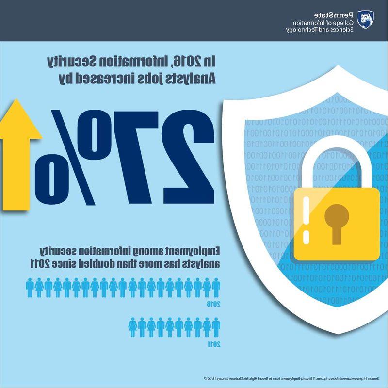 The demand for IT security analysts has grown by 27% in 2016.