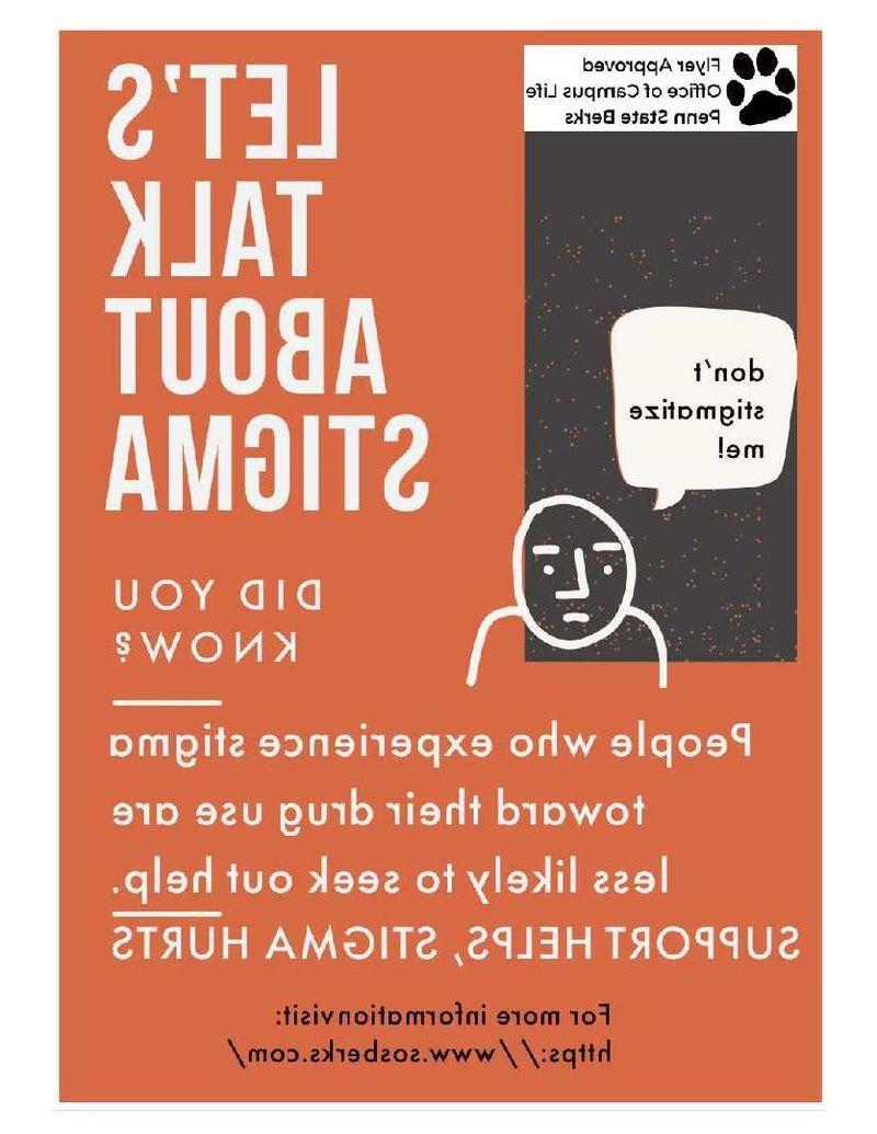 Let's talk about Stigma Poster