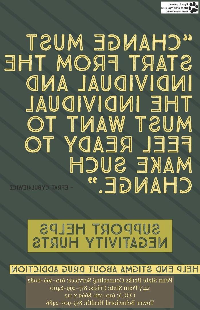 Change must start from the individual poster