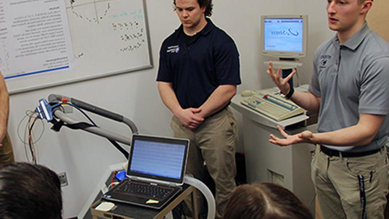 Students attend workshops during National Biomechanics Day.