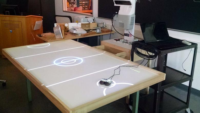 Michael Bianco virtual air hockey table