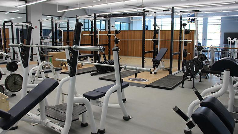 Beaver Athletics and Wellness Center fitness center.
