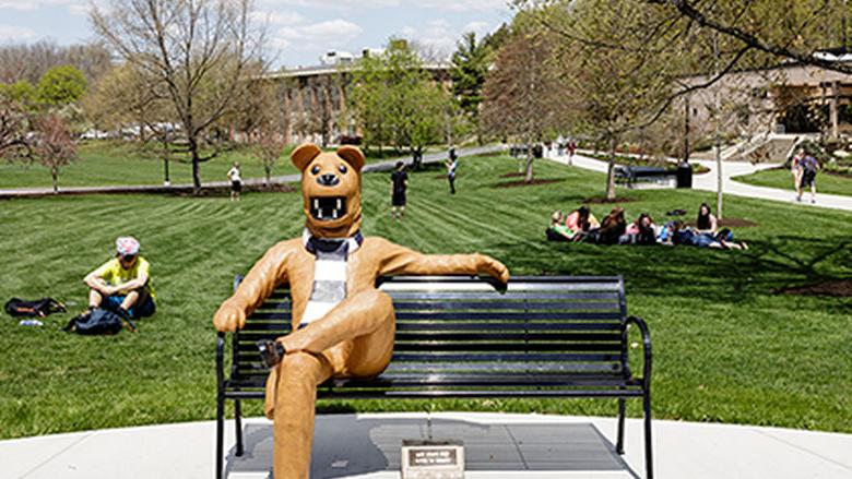 You will see this famous bench on a campus tour of Berks.