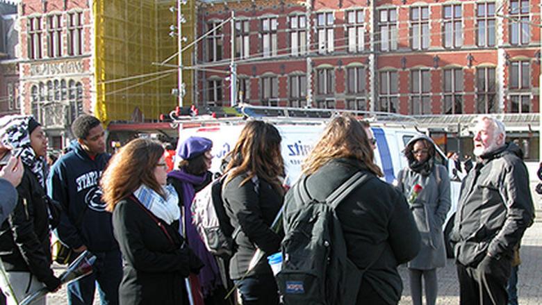 students and faculty members explore Amsterdam.