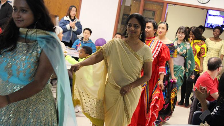 Penn State Berks students participate in International Gala on campus.