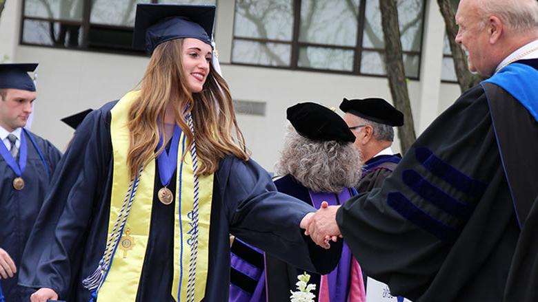 Kaylee Grindrod at graduation