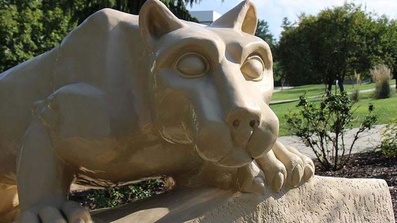 Nittany lion shrine at Penn State Berks.
