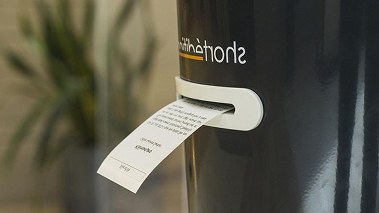 closeup photo of Short Edition dispenser 