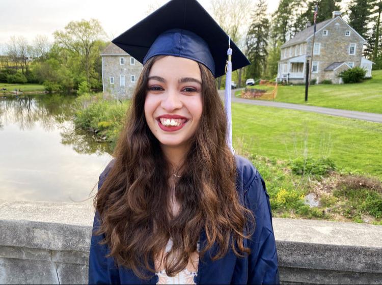 Sophia Monteiro at commencement