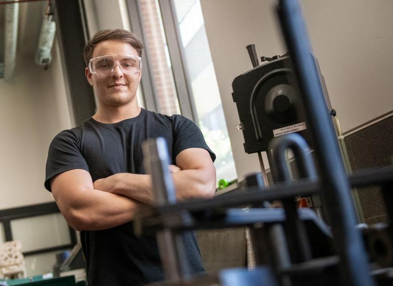 Jonathan Smith portrait in origin lab