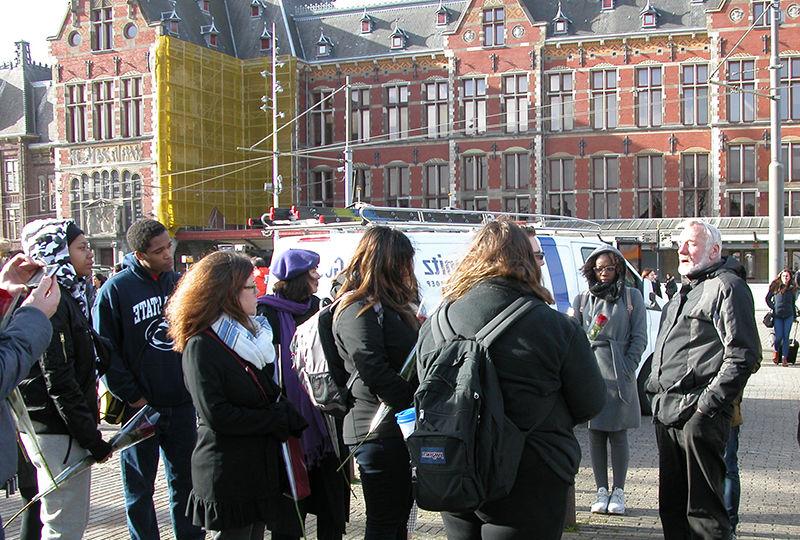 Students and faculty members exploring Amsterdam.