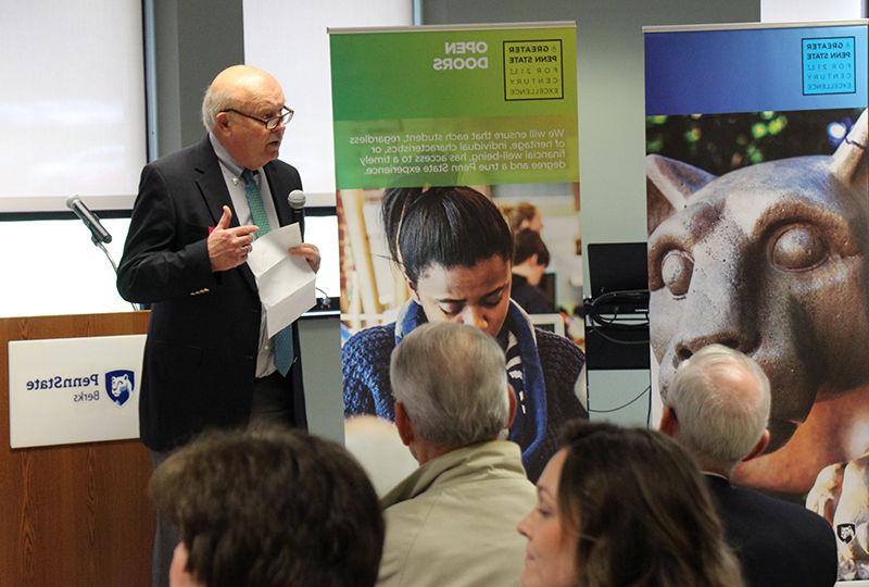 Dr. Hillkirk speaks at campaign kickoff