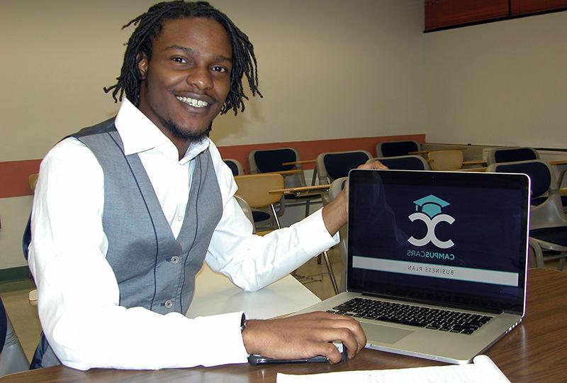 Jovan Tate launches his business Campus Cars.