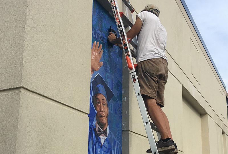 60th anniversary art installations mural