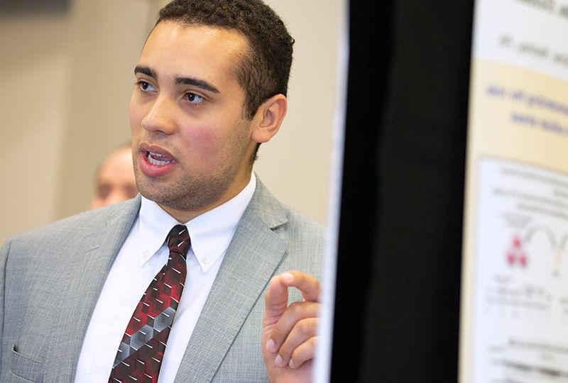 Tahj Morales presents his Internship project.