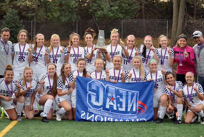 Berks Women's Soccer team NEAC Champs 2019