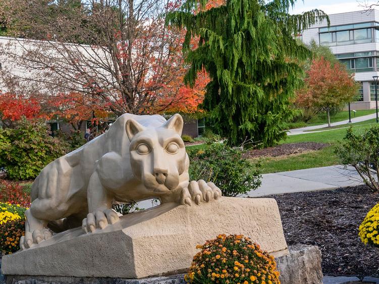 Lion shrine at Penn State Berks