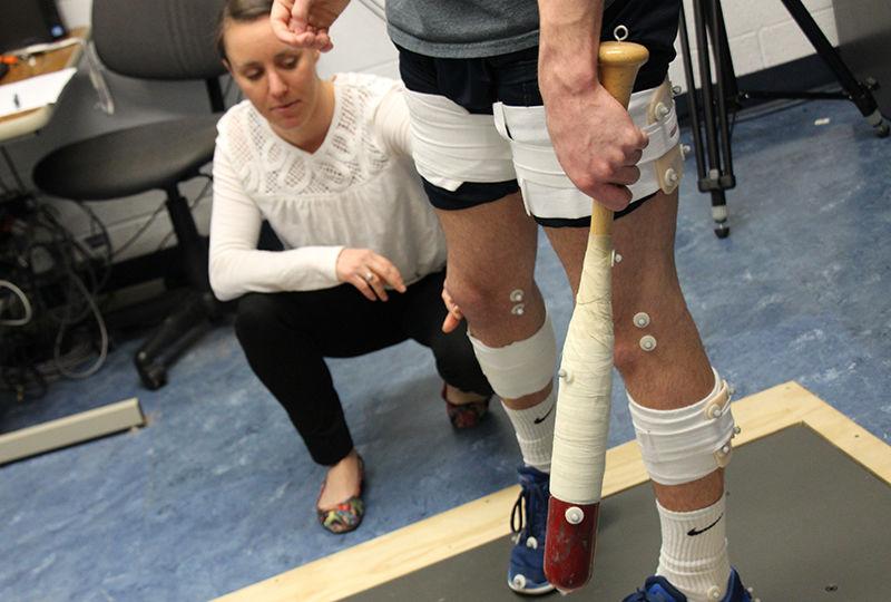 Berks student participates in Biomechanics day.