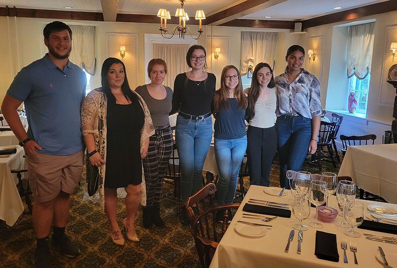 Penn State Berks students help with popup restaurant. 